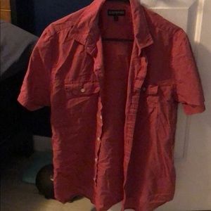 Express short sleeve button up